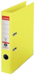 Iratrendező, 50 mm, A4, környezetbarát, élvédő sínnel, ESSELTE "No.1", sárga
