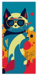 Zsebnaptár, fekvő elrendezésű, DAYLINER, "Colors Astro Cat"