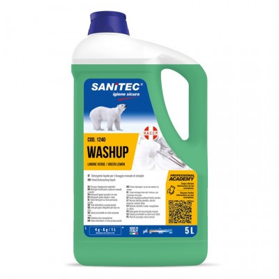 Mosogatószer folyékony 5l Sanitec Piatti Limone Verde (kézi mosogatás)