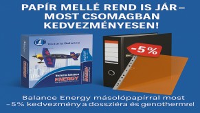 Balance Energy másolópapírral most -5% kedvezmény a dossziéra és genothermre